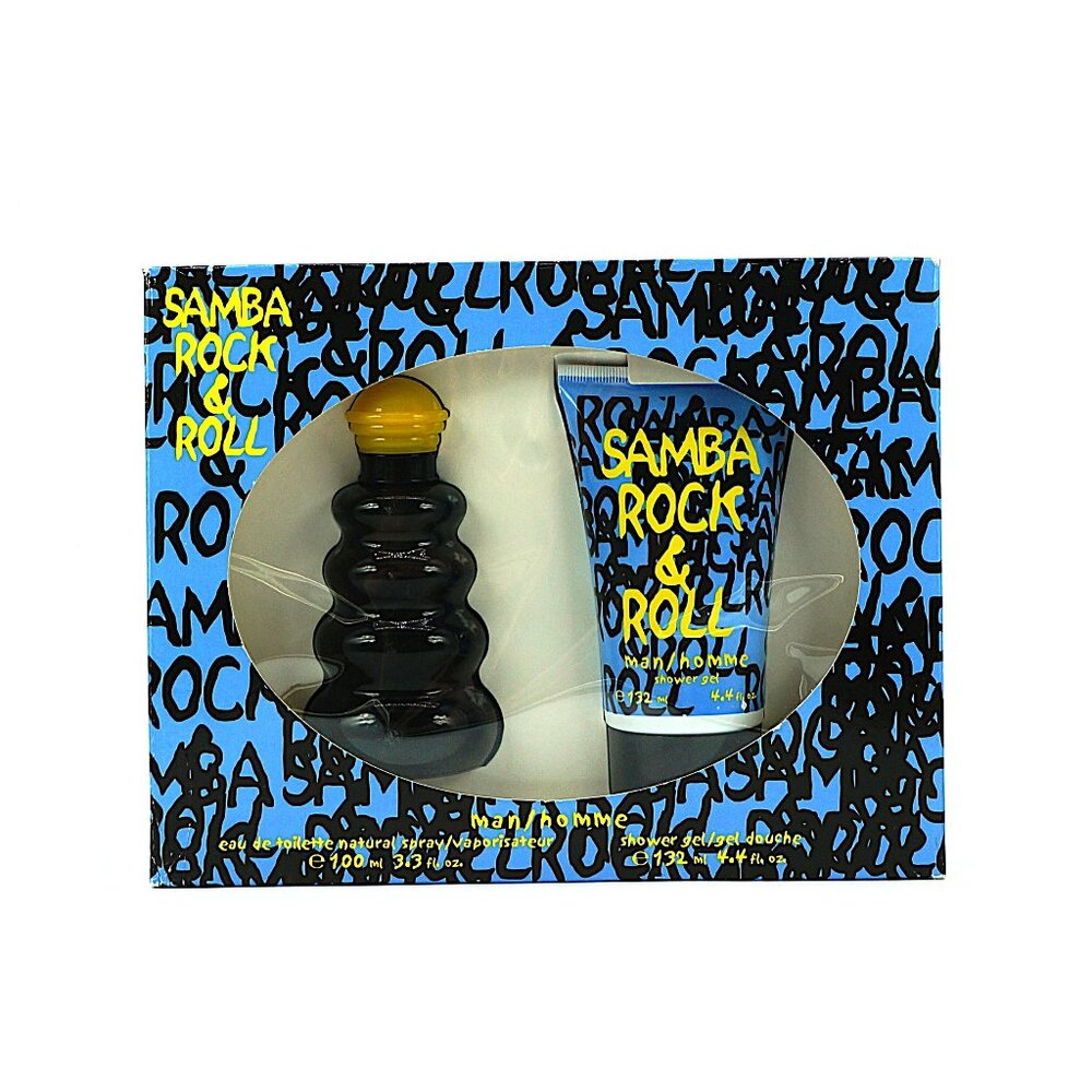 Samba Rock & Roll Men 2pc Set 3.3oz EDT + 4.4oz Shower Gel NEW